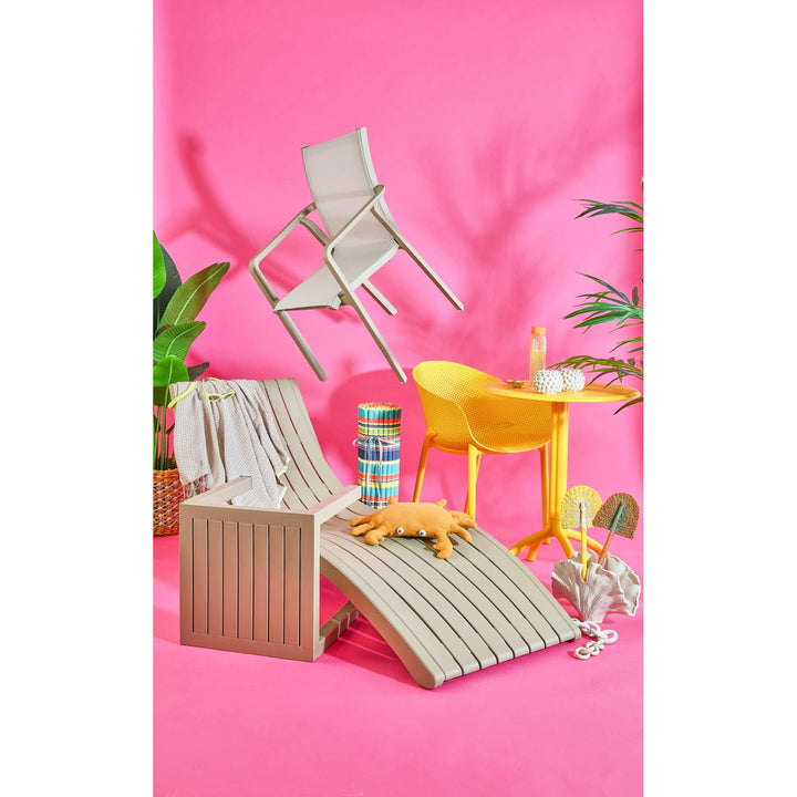 Siesta Slim Sun Lounger (Available in Black, White, Anthracite & Taupe - with / without cushion)