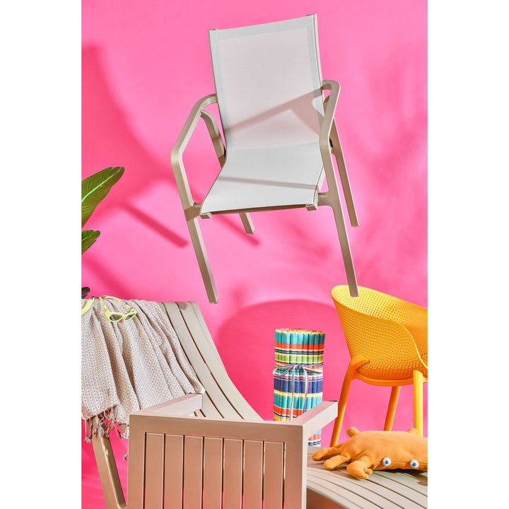 Siesta Slim Sun Lounger (Available in Black, White, Anthracite & Taupe - with / without cushion)