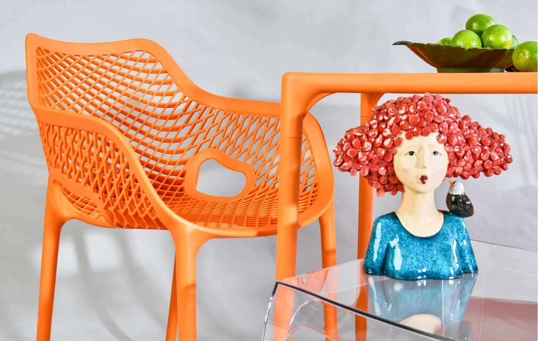 Siesta Air XL Arm Chair (Available in Black, White, Taupe, Green, Red, Orange, Mango & Anthracite)