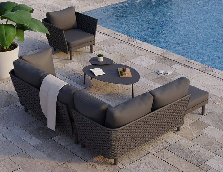 Siano Modular Right Arm 2 Seater - Outdoor (Available in White & Charcoal)