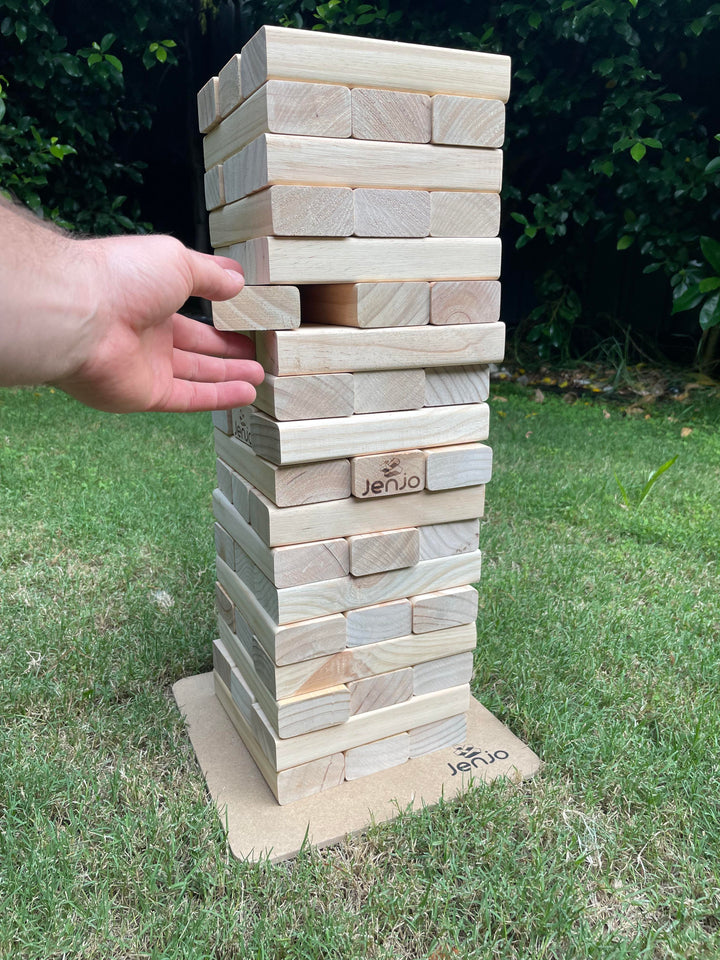 54 Piece Outdoor Giant Jenjo Wooden Block Game 54cm