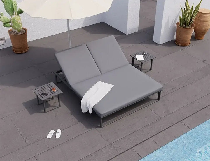 Vivara Sun Lounge - Double (Available in White & Charcoal)
