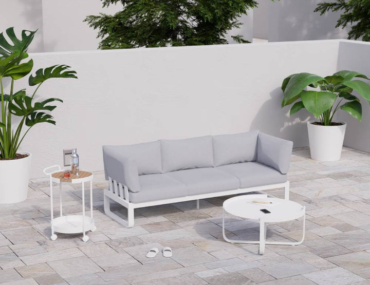 Fino Config A: Outdoor Modular Sofa (Avail in Matt Charcoal & Matt White Frame)
