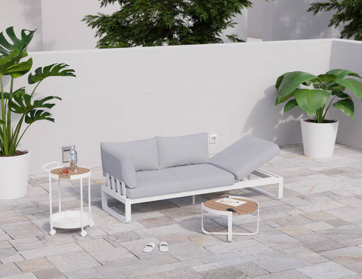 Fino Config A: Outdoor Modular Sofa (Avail in Matt Charcoal & Matt White Frame)