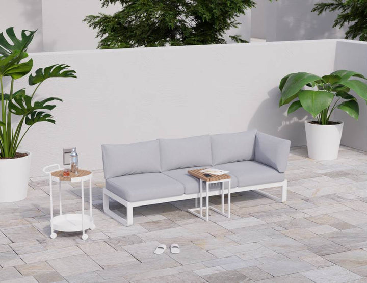 Fino Config A: Outdoor Modular Sofa (Avail in Matt Charcoal & Matt White Frame)