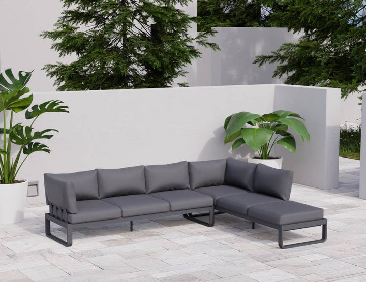 Fino Config E: Outdoor Modular Sofa (Avail in Matt Charcoal & Matt White Frame)
