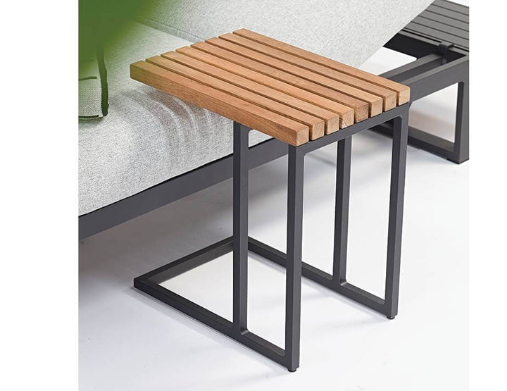 Cube Outdoor Side Table (Avail in Charcoal & White Frame)