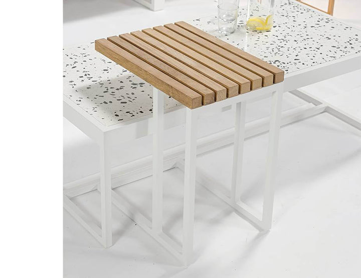 Cube Outdoor Side Table (Avail in Charcoal & White Frame)