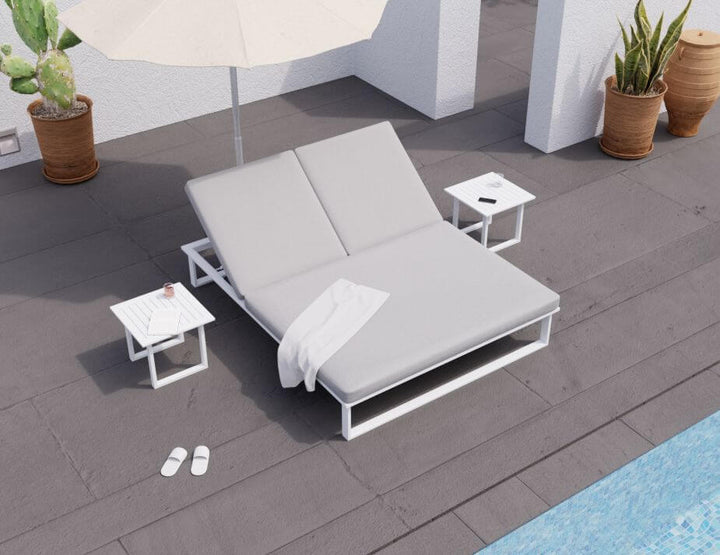 Vivara Sun Lounge - Double (Available in White & Charcoal)