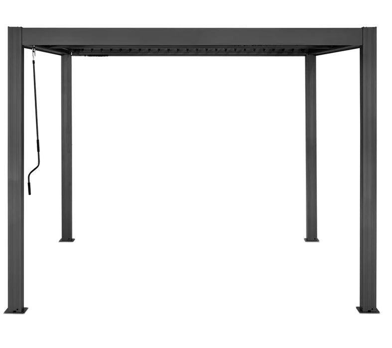 Elmont 3m x 3m Aluminium Pergola with Adjustable Louvre Set by Yardtopia