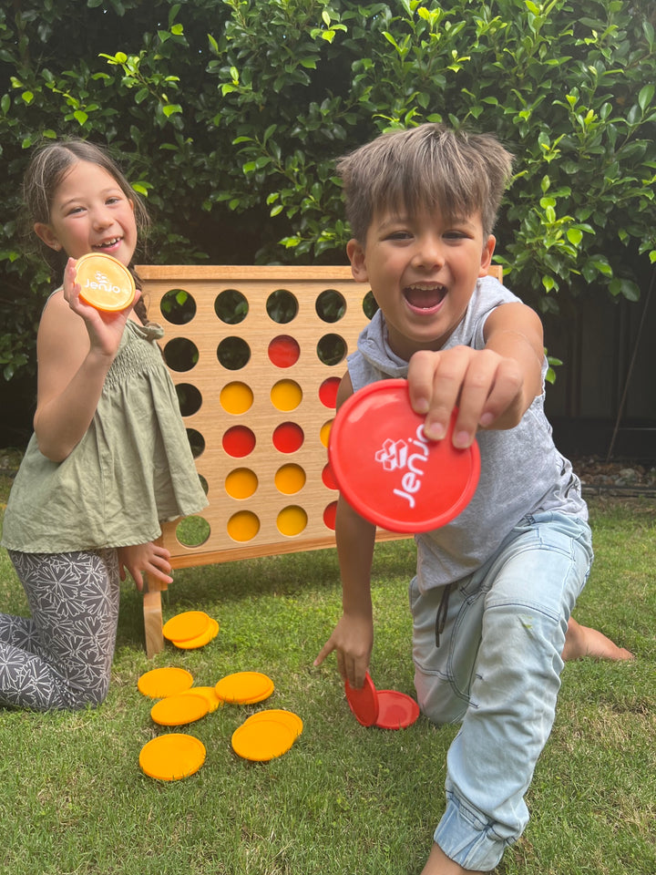 Mega Plywood Connect Four In A Row Game Set 69x79cm