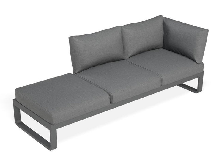 Fino Config C: Outdoor Modular Sofa (Avail in Matte Charcoal & Matte White Frame)
