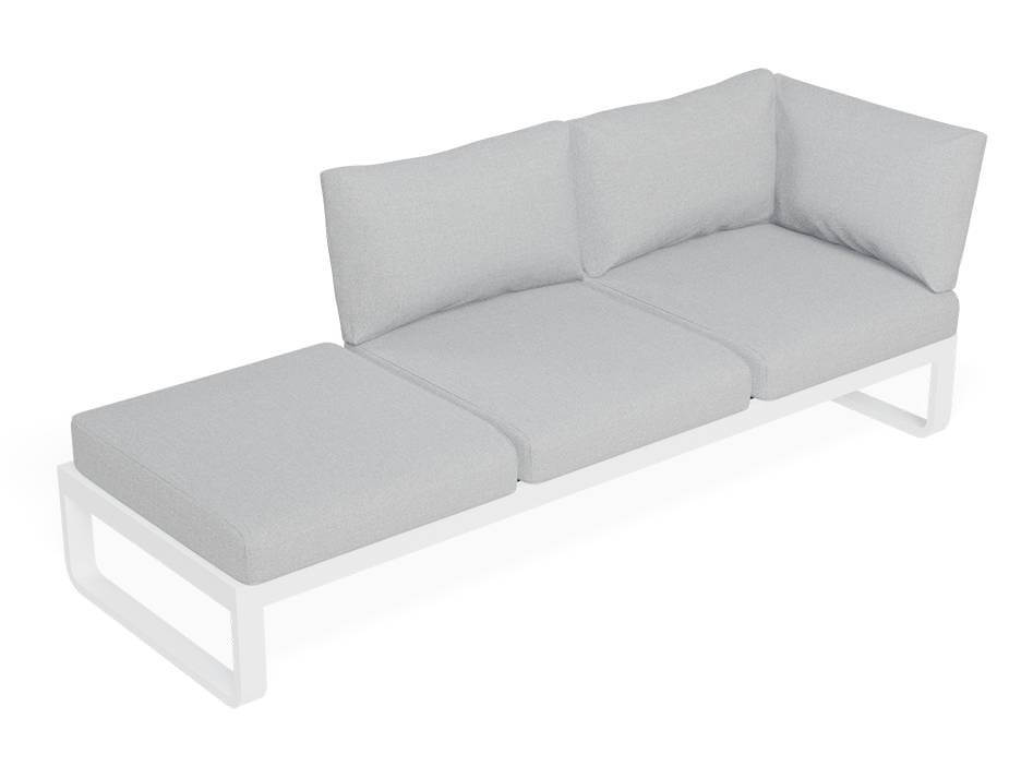 Fino Config A: Outdoor Modular Sofa (Avail in Matt Charcoal & Matt White Frame)