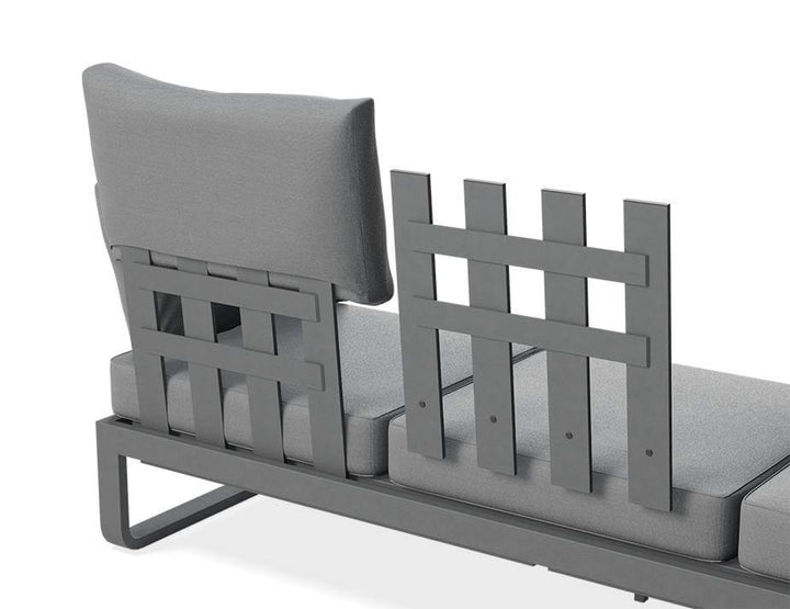 Fino Config A: Outdoor Modular Sofa (Avail in Matt Charcoal & Matt White Frame)