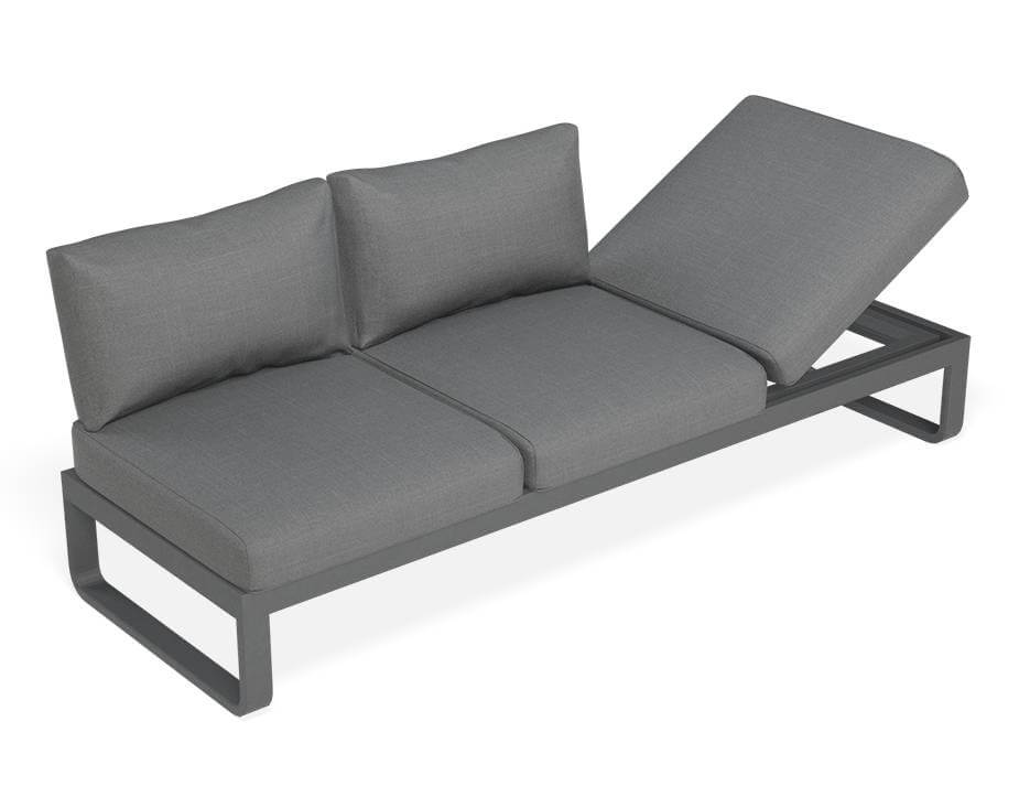 Fino Config C: Outdoor Modular Sofa (Avail in Matte Charcoal & Matte White Frame)