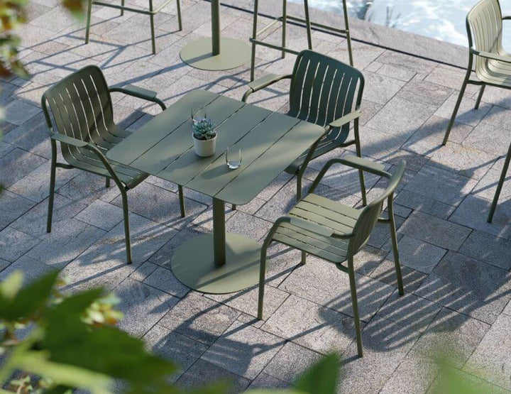Roku Outdoor Armchair - No Cushion (Avail in Eucalyptus Green, White & Charcoal)