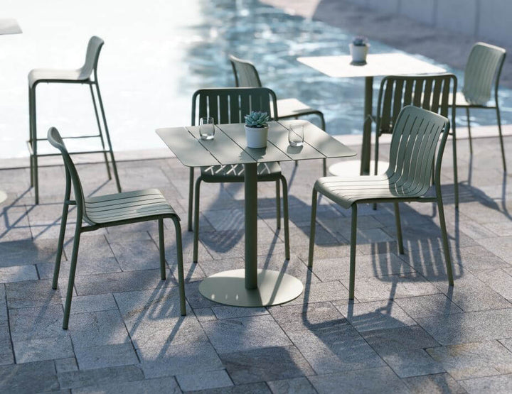 Roku Outdoor Dining Chair - No Cushion (Avail in Eucalyptus Green, White & Charcoal)