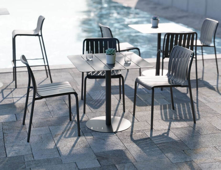 Roku Outdoor Dining Chair - No Cushion (Avail in Eucalyptus Green, White & Charcoal)