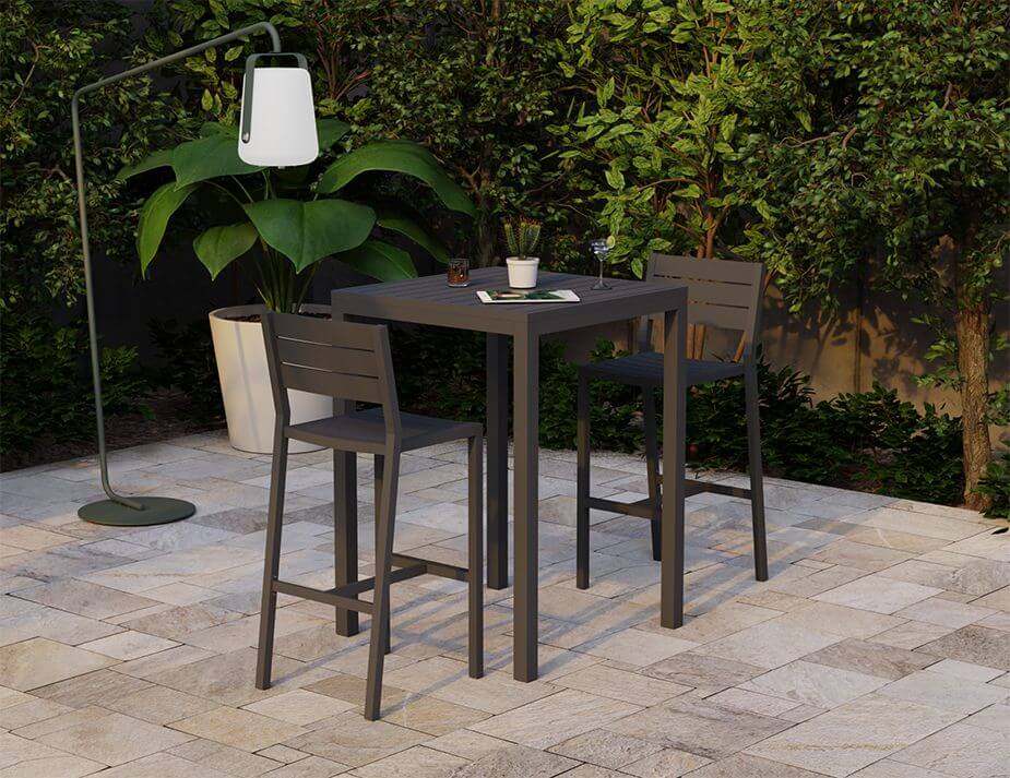 Halki Outdoor Table 77 x 77cm High Bar