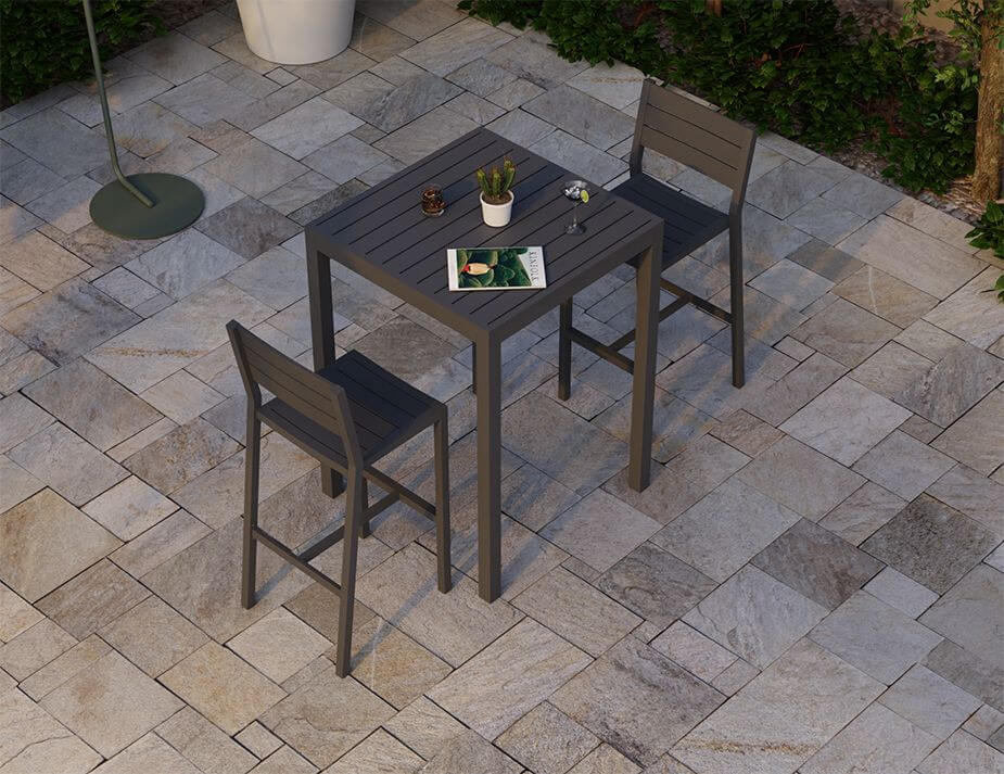 Halki Outdoor Table 77 x 77cm High Bar