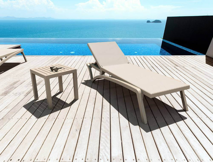 Pacific Sunlounger/Ocean Side Table 3 Pc Package