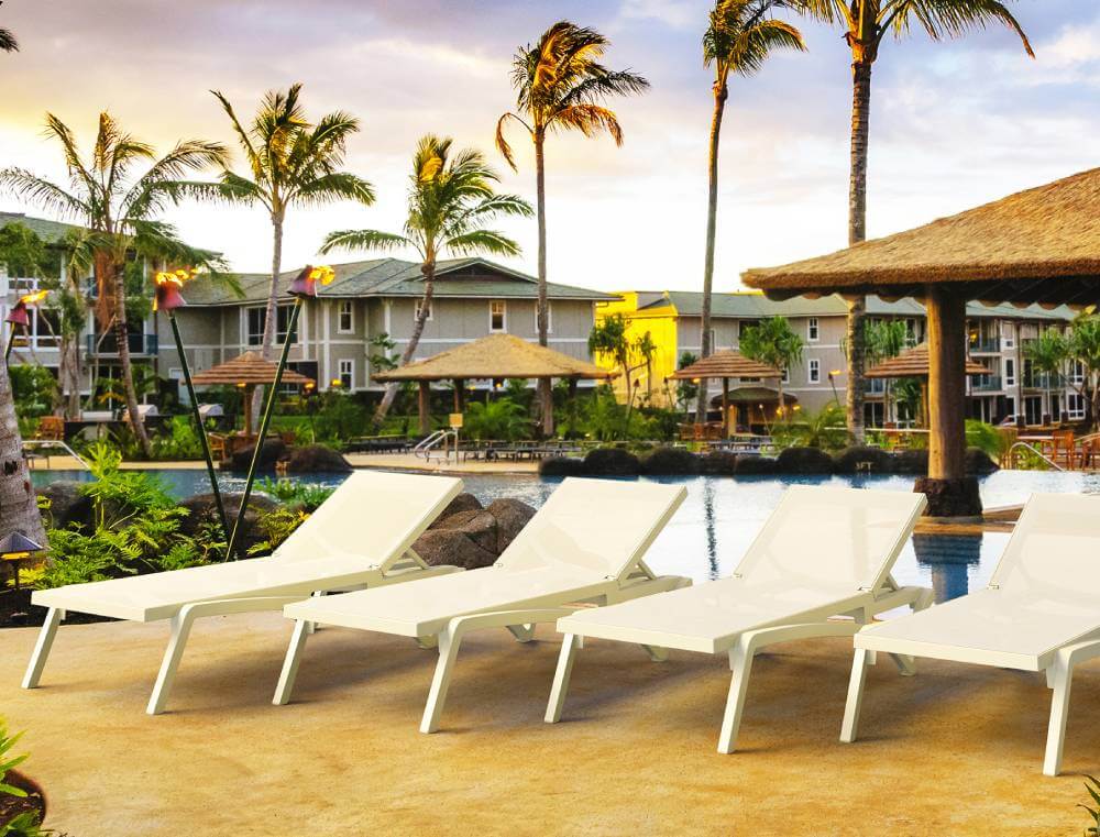 Pacific Sunlounger/Ocean Side Table 3 Pc Package