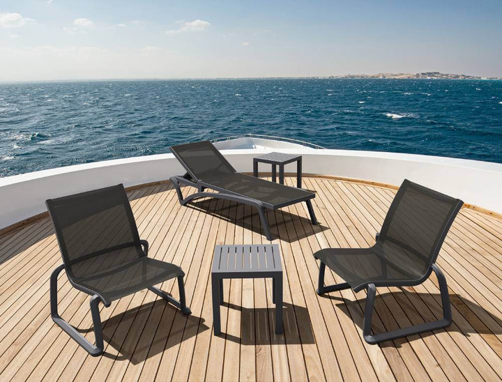 Pacific Sunlounger/Ocean Side Table 3 Pc Package