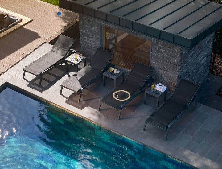 Pacific Sunlounger/Ocean Side Table 3 Pc Package