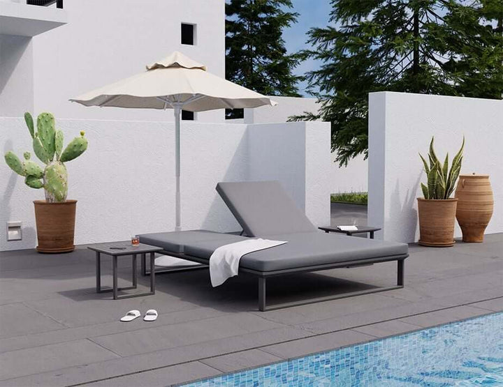 Vivara Sun Lounge - Double (Available in White & Charcoal)