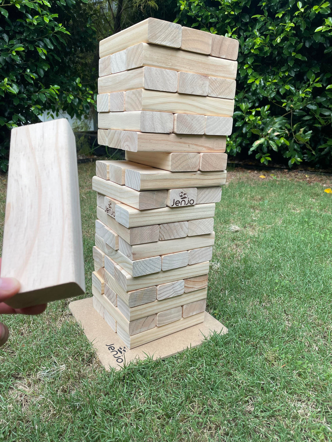54 Piece Outdoor Giant Jenjo Wooden Block Game 54cm