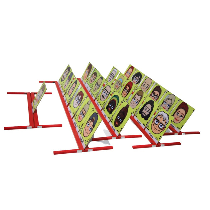 Wooden Mega Who 10 Frames & 72 Face Cards