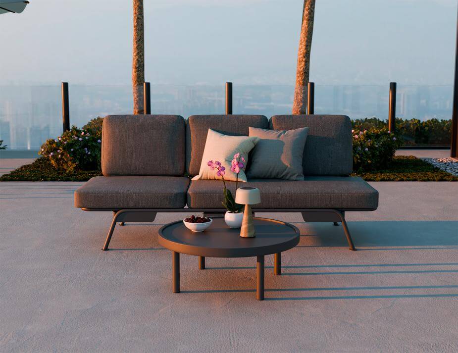 Aluna Outdoor Coffee Table (Available in Charcoal & Latte)