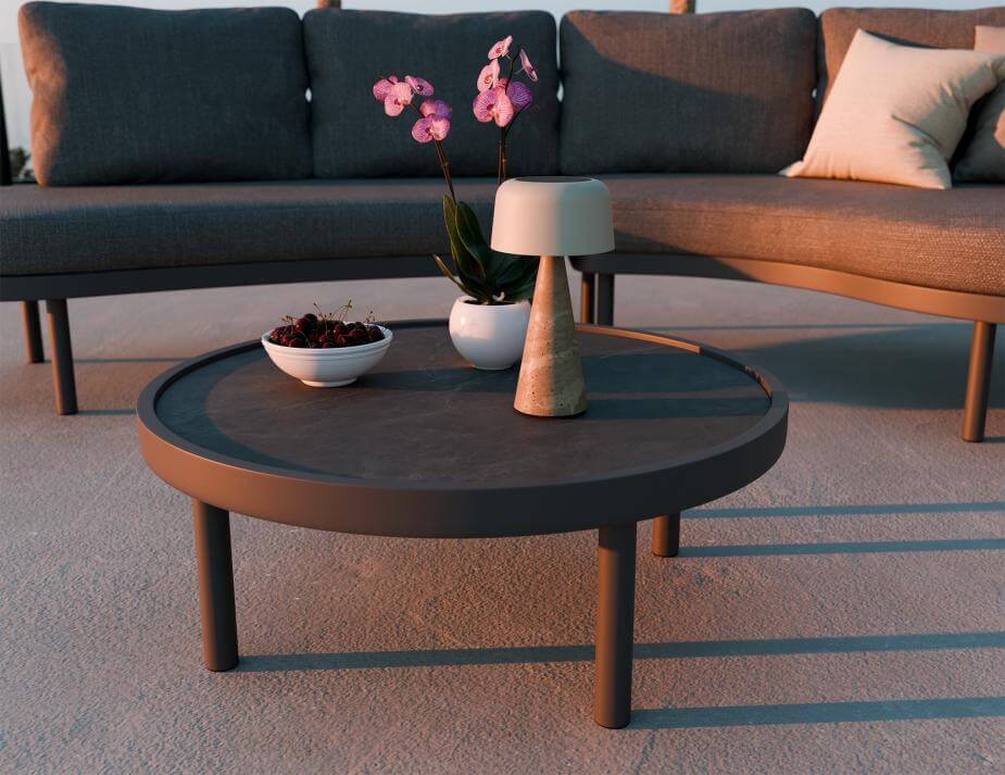 Aluna Outdoor Coffee Table (Available in Charcoal & Latte)