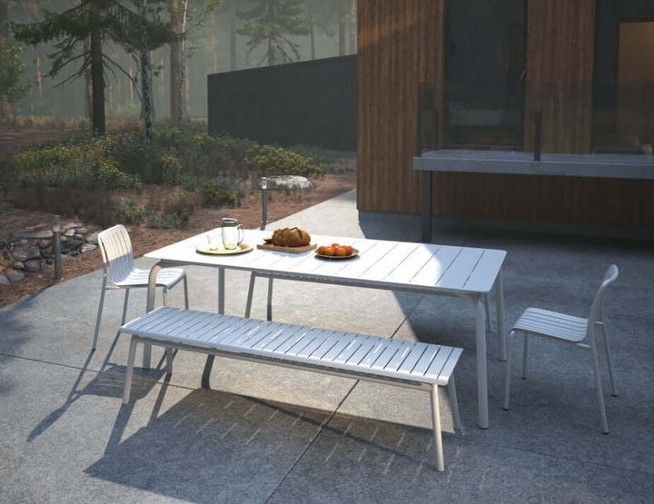 Roku Outdoor Bench (Available in Charcoal, Eucalyptus Green, Latte & White | 120cm & 190cm)