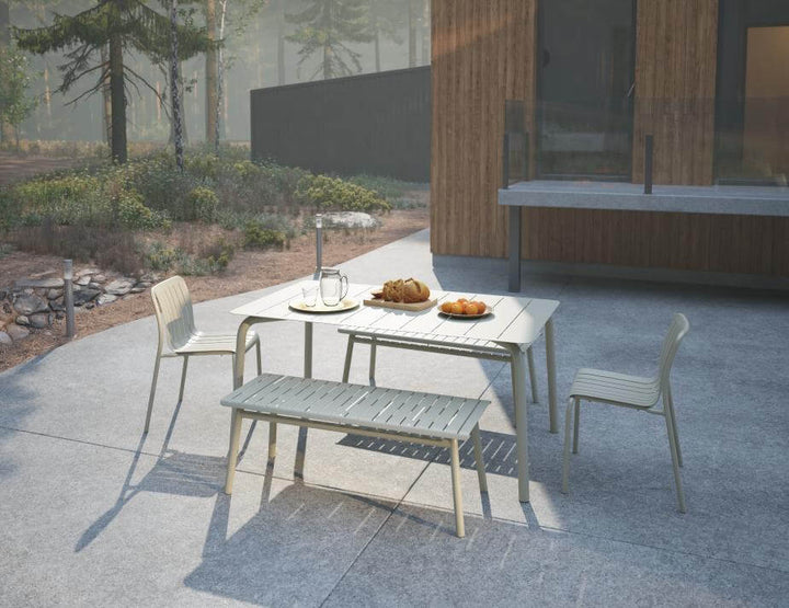 Roku Outdoor Bench (Available in Charcoal, Eucalyptus Green, Latte & White | 120cm & 190cm)