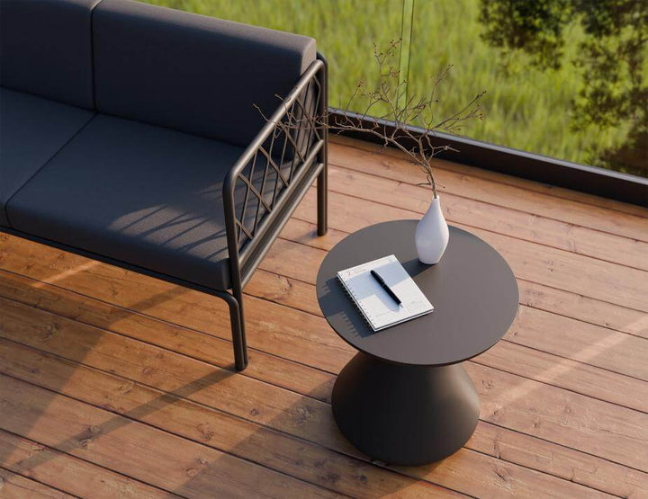 Kora Outdoor Side Table (Available in Charcoal, Eucalyptus Green & Latte)