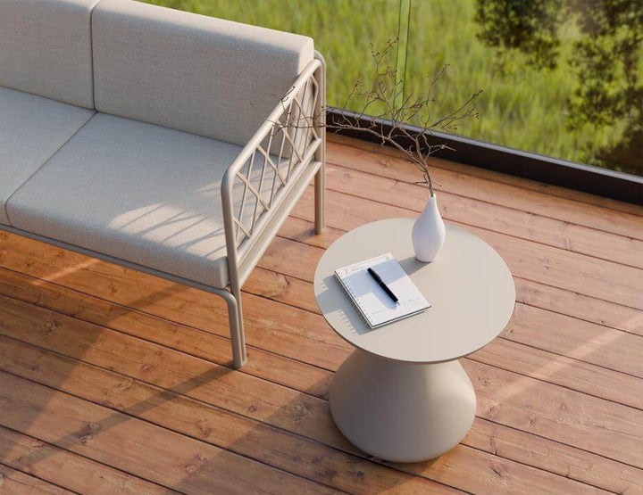 Kora Outdoor Side Table (Available in Charcoal, Eucalyptus Green & Latte)