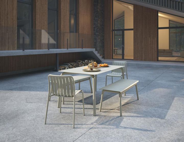 Roku Outdoor Bench (Available in Charcoal, Eucalyptus Green, Latte & White | 120cm & 190cm)