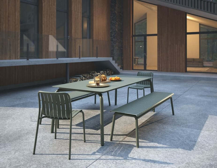 Roku Outdoor Bench (Available in Charcoal, Eucalyptus Green, Latte & White | 120cm & 190cm)