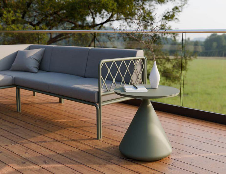 Kora Outdoor Side Table (Available in Charcoal, Eucalyptus Green & Latte)
