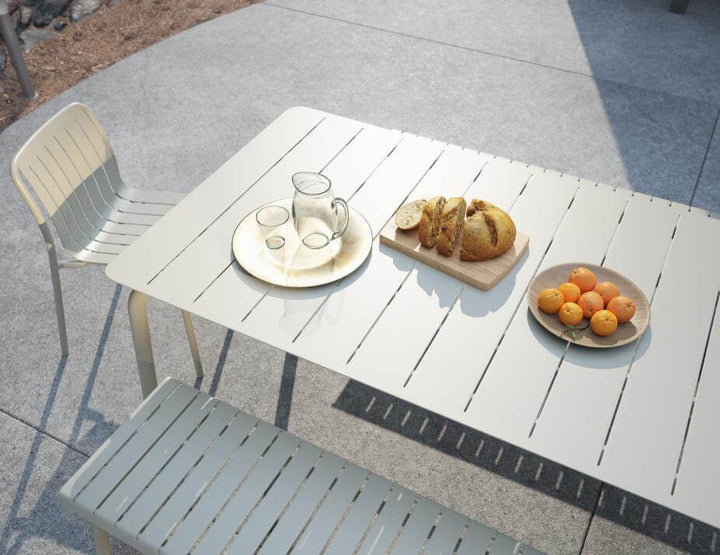 Roku Outdoor Bench (Available in Charcoal, Eucalyptus Green, Latte & White | 120cm & 190cm)