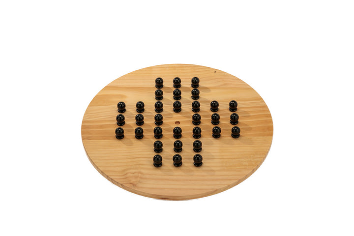 Wooden Giant Chinese Checkers  & Solitare Game 60cm Diameter