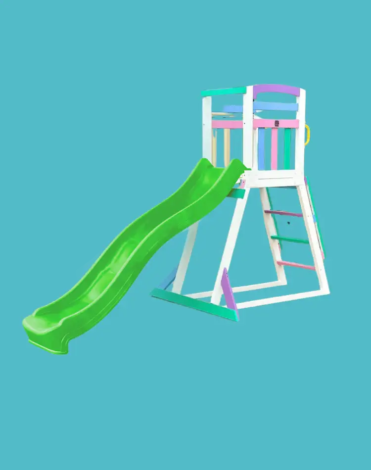 Kidzshack Pool Slide with Wooden Frame (12 slide colours)