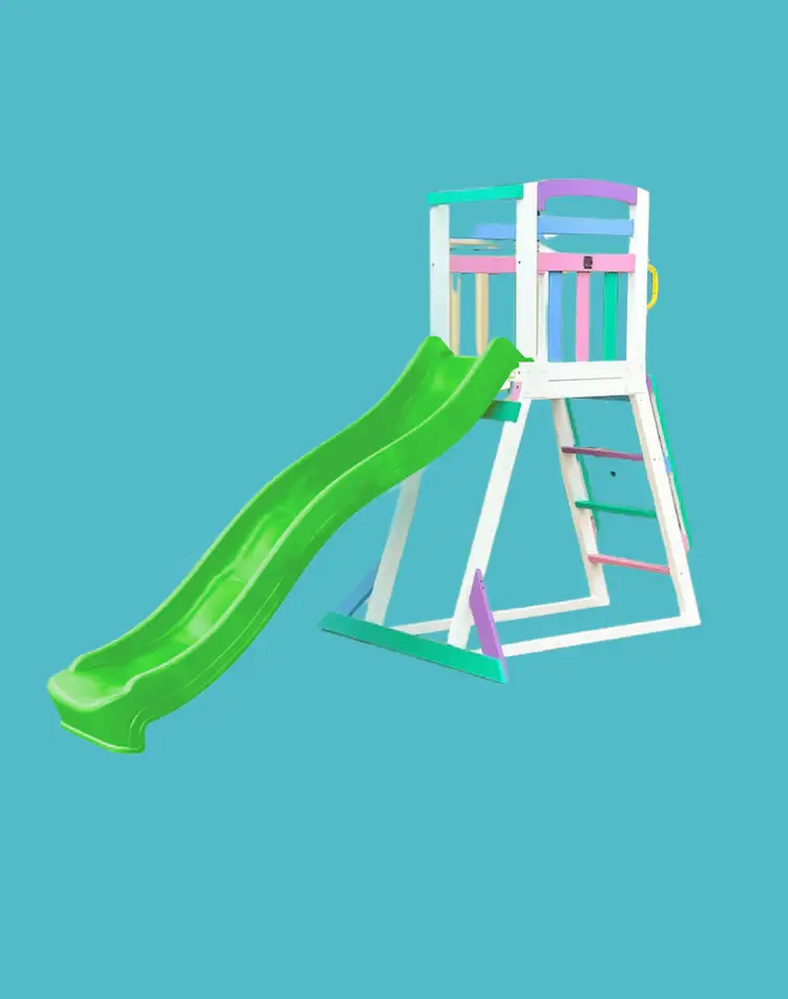 Kidzshack Pool Slide with Wooden Frame (12 slide colours)