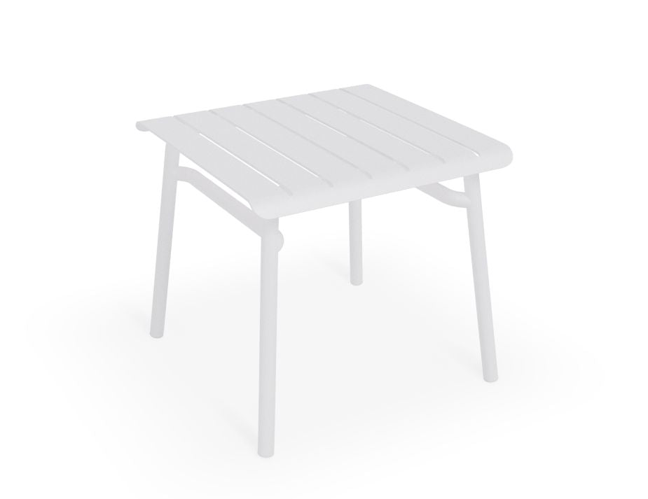 Roku Outdoor Low Stool Footrest (Avail in Eucalyptus Green, White & Charcoal)