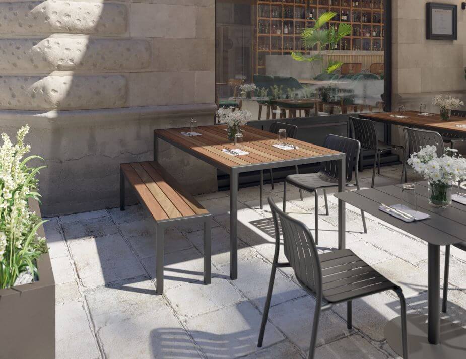 Roku Outdoor Dining Chair - No Cushion (Avail in Eucalyptus Green, White & Charcoal)