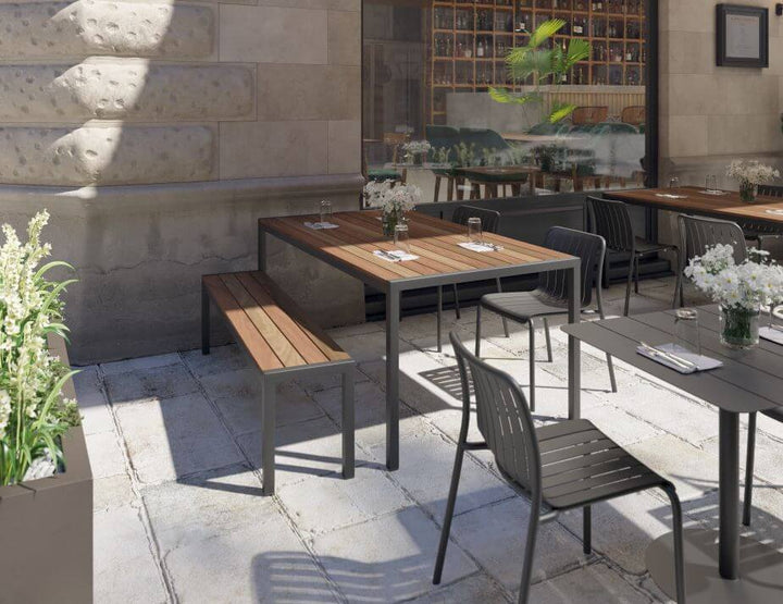 Roku Outdoor Dining Chair - No Cushion (Avail in Eucalyptus Green, White & Charcoal)