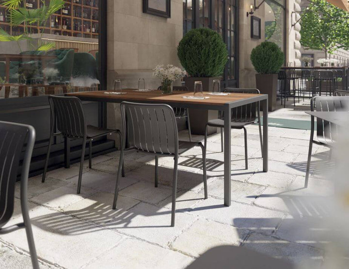 Roku Outdoor Dining Chair - No Cushion (Avail in Eucalyptus Green, White & Charcoal)