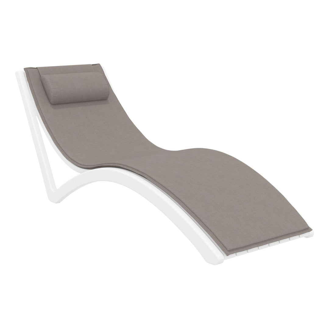 Siesta Slim Sun Lounger (Available in Black, White, Anthracite & Taupe - with / without cushion)
