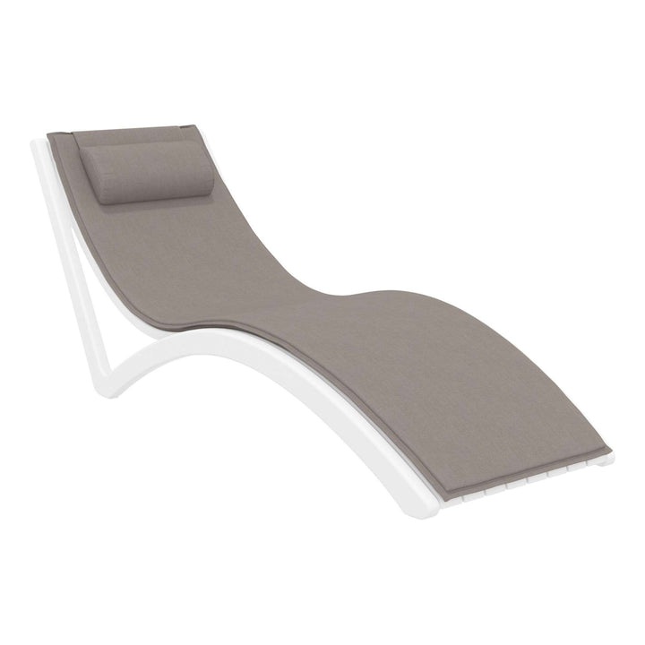Siesta Slim Sun Lounger (Available in Black, White, Anthracite & Taupe - with / without cushion)